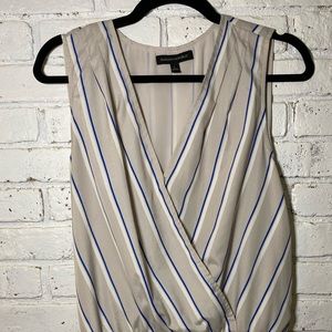 Banana republic wrap and peplum tank.